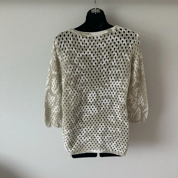 Ruby Rd. White Knit Top - Picture 2 of 7